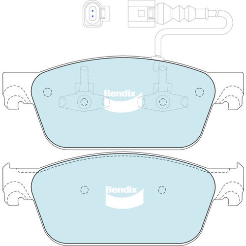 Bendix Front Heavy Duty Brake Pad Set DB2200HD thumbnail