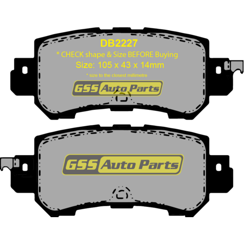 Bendix Rear 4WD Brake Pad Set DB2227-4WD thumbnail