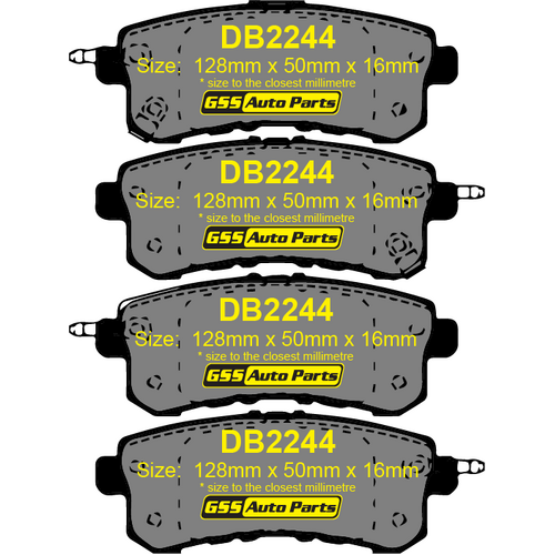 DBA Rear Street Series Brake Pads DB2244SS DB2244 thumbnail