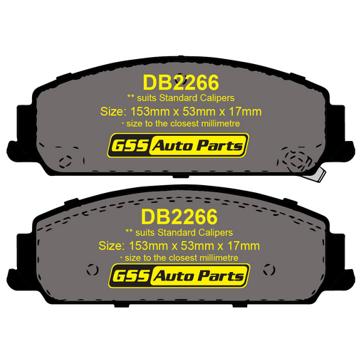 DBA Front Xtreme Performance Brake Pads DB2266XP DB2266 thumbnail