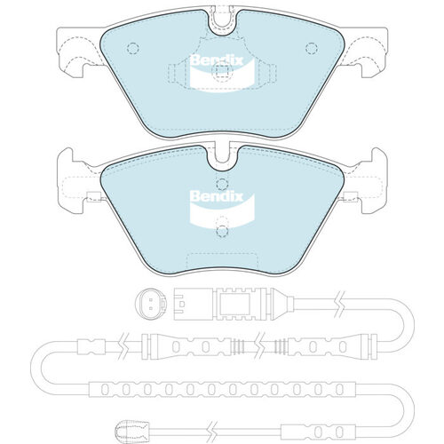 Bendix Front EURO+ Series Brake Pads DB2295-EURO+ thumbnail