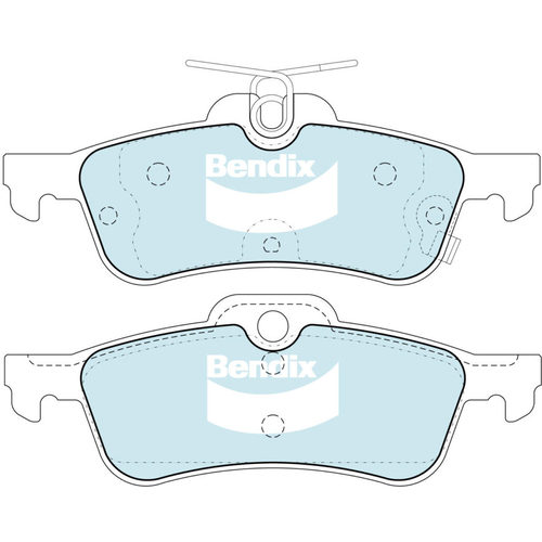 Bendix Rear GCT Brake Pads DB2309GCT thumbnail