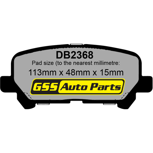 DBA Rear Xtreme Performance Brake Pads DB2368XP DB2368 thumbnail