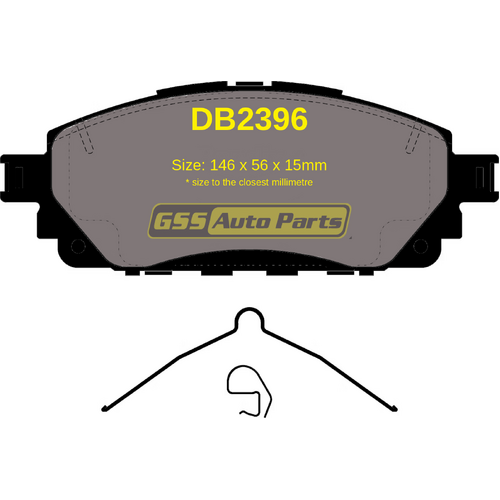Bendix Front Heavy Duty Brake Pads DB2396HD thumbnail