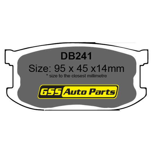 DBA Front Street Series Brake Pads DB241SS DB241 thumbnail