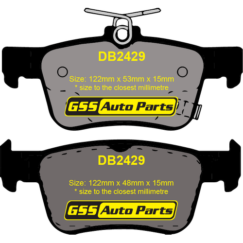 DBA Rear Street Series Brake Pads DB2429SS DB2429 thumbnail