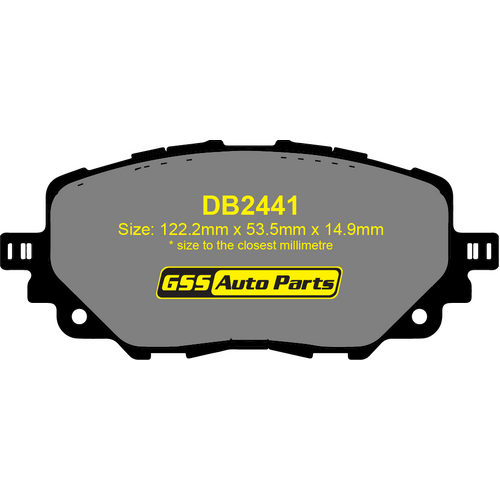 DBA Front Street Series Brake Pads DB2441SS DB2441 thumbnail