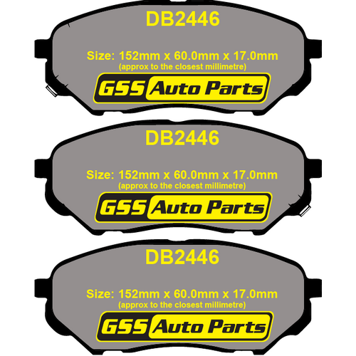 Front Ultra Ceramic Brake Pads DB2446CP DB2446 thumbnail