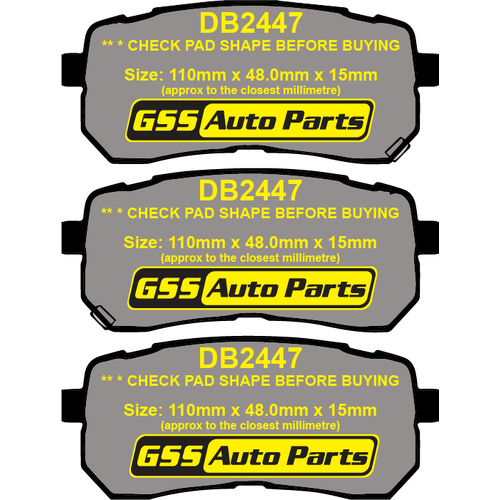 Bendix Rear 4WD/SUV Brake Pads DB2447-4WD thumbnail