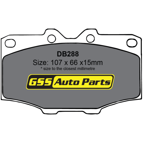 Front Ultra Ceramic Brake Pads DB288CP DB288 thumbnail