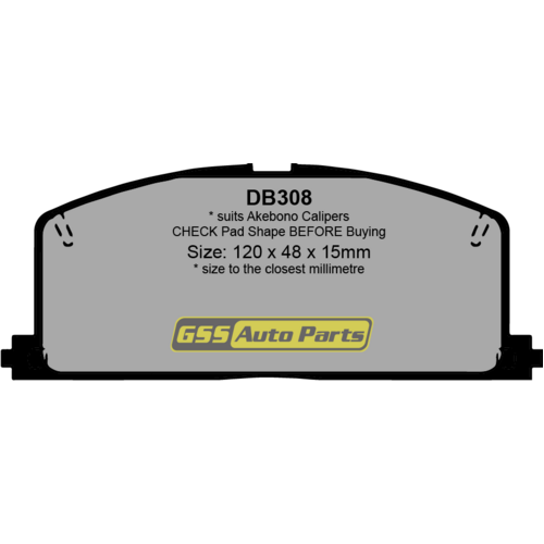 Front Ultra Ceramic Brake Pads DB308CP DB308 thumbnail