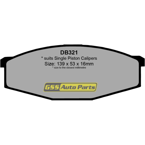 Front Ultra Ceramic Brake Pads DB321CP DB321 thumbnail