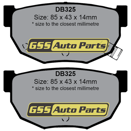 Rear Ultra Ceramic Brake Pads DB325CP DB325 thumbnail