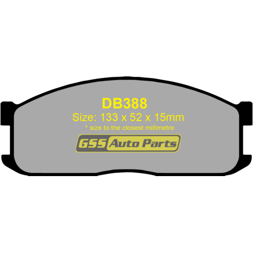 Bendix Front 4WD/SUV Series Brake Pads DB388-4WD thumbnail