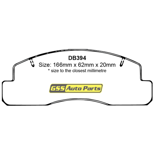 Front Ultra Plus Ceramic Brake Pads DB394UP DB394 thumbnail