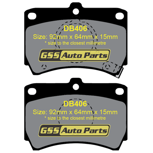 Front Ultra Ceramic Brake Pads DB406CP DB406 thumbnail