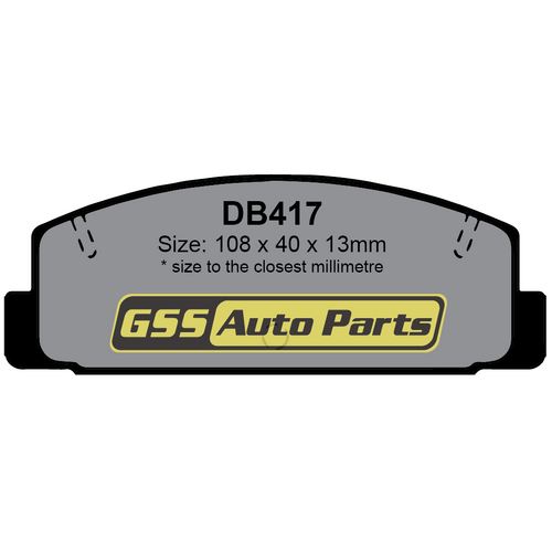 Bendix Rear GCT Brake Pads DB417GCT thumbnail