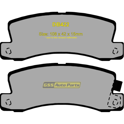 Rear Ultra Ceramic Brake Pads DB422CP DB422 thumbnail