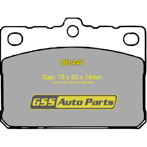 Budget Front Brake Disc Pads DB441 DB441 thumbnail