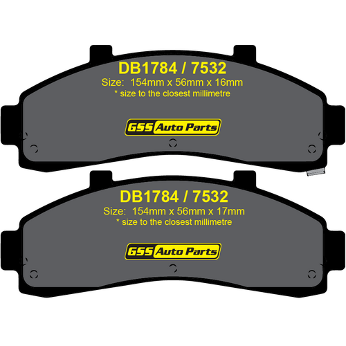 DBA Front Street Series Brake Pads DB7532SS DB1784 / 7532 thumbnail