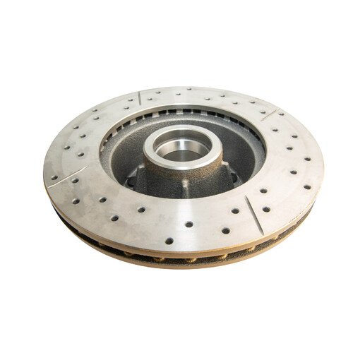 DBA Front Street Series Gold Cross Drilled & Slotted Brake Rotor (1) DBA015X RDA15 thumbnail