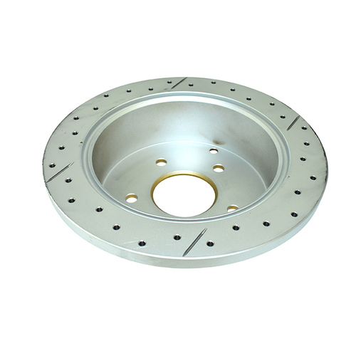 DBA Rear Street Series Gold Cross Drilled & Slotted Brake Rotor (1) DBA041X RDA41 thumbnail