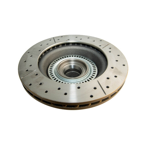 DBA Front Street Series Gold Cross Drilled & Slotted Brake Rotor (1) DBA132X thumbnail