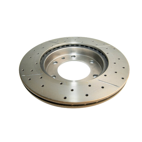 Street Series Gold Cross Drilled & Slotted Brake Rotor (1) DBA151X thumbnail