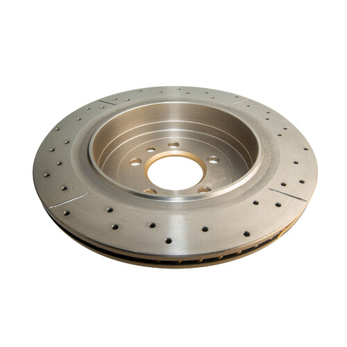 DBA Street Series Gold Cross Drilled & Slotted Brake Rotor (1) DBA2095X thumbnail