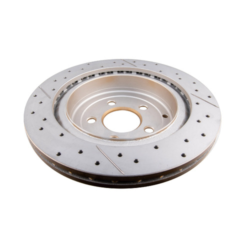 DBA Street Series Gold Cross Drilled & Slotted Brake Rotor (1) DBA2108X thumbnail