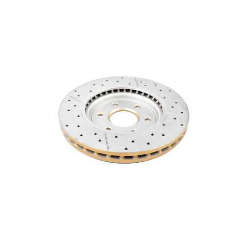 DBA Street Series Gold Cross Drilled & Slotted Brake Rotor (1) DBA2310X thumbnail