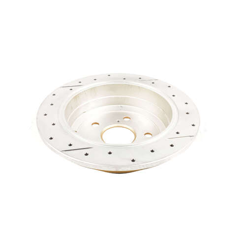 DBA Street Series Gold Cross Drilled & Slotted Brake Rotor (1) DBA2707X thumbnail
