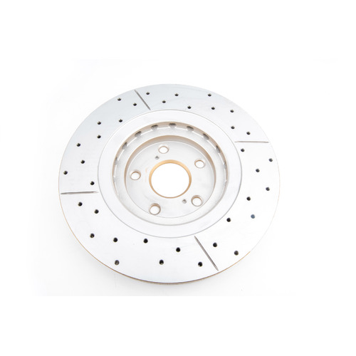 DBA Street Series Gold Cross Drilled & Slotted Brake Rotor (1) DBA2748X thumbnail