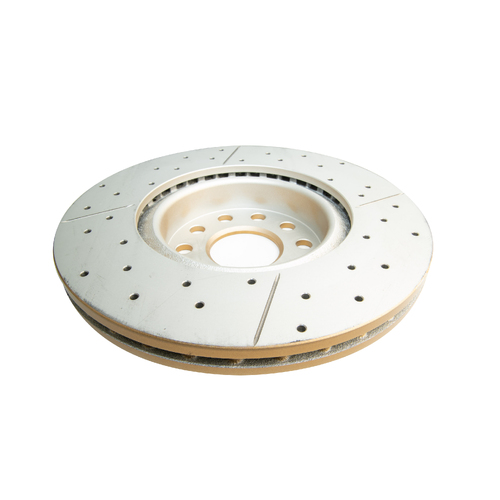 DBA Street Series Gold Cross Drilled & Slotted Brake Rotor (1) DBA2806X thumbnail