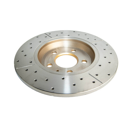 DBA Street Series Gold Cross Drilled & Slotted Brake Rotor (1) DBA2823X thumbnail