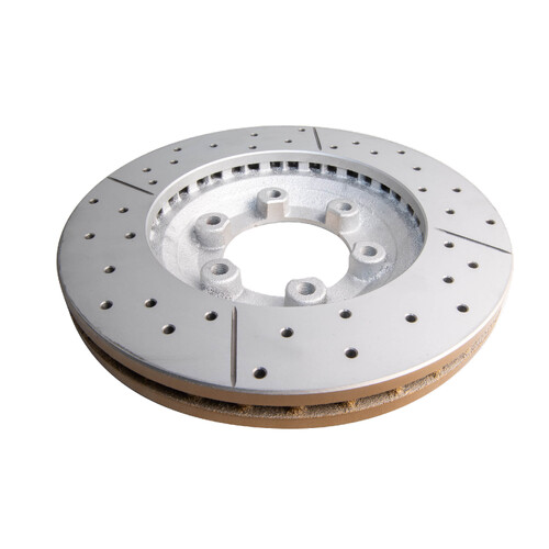 DBA Street Series Gold Cross Drilled & Slotted Brake Rotor (1) DBA2840X thumbnail