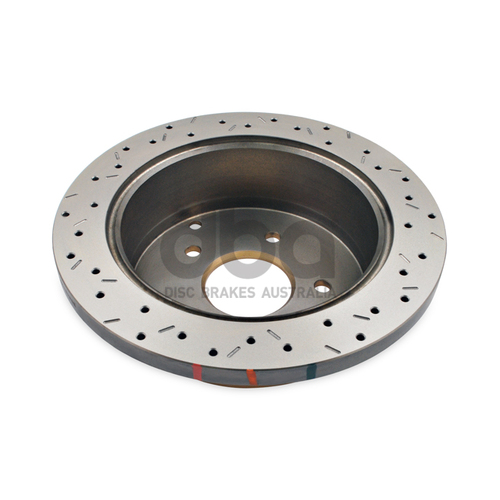 DBA 4000 Series Gold Cross Drilled & Slotted Brake Rotor (1) DBA4041XS thumbnail
