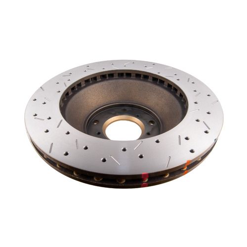 DBA 4000 Series Gold Cross Drilled & Slotted Brake Rotor (1) DBA4046BXS thumbnail