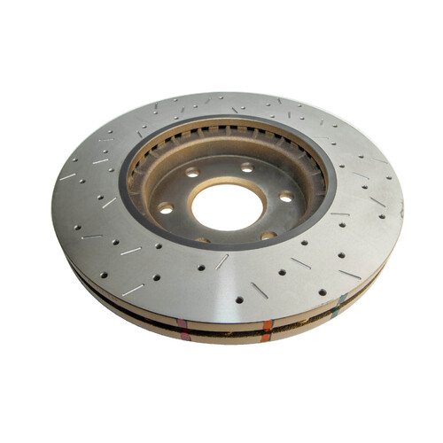 DBA 4000 Series Gold Cross Drilled & Slotted Brake Rotor (1) DBA42340XS thumbnail