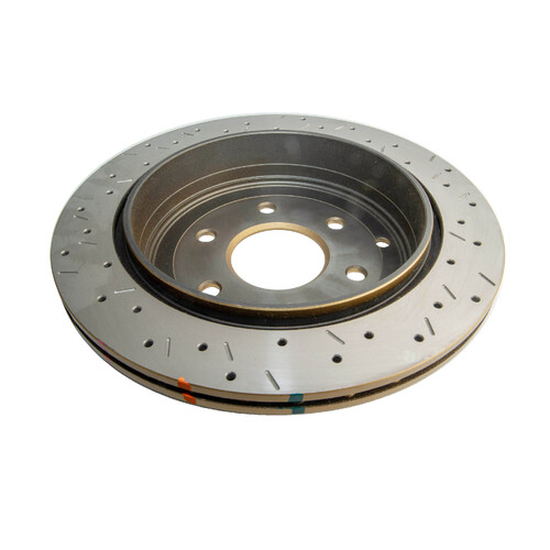 DBA 4000 Series Gold Cross Drilled & Slotted Brake Rotor (1) DBA42341XS thumbnail