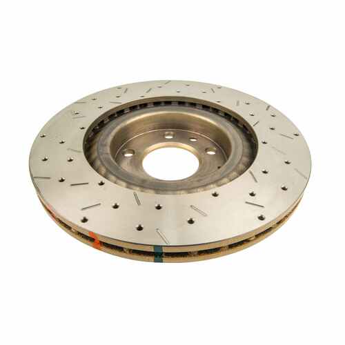 DBA 4000 Series Gold Cross Drilled & Slotted Brake Rotor (1) DBA42550XS thumbnail
