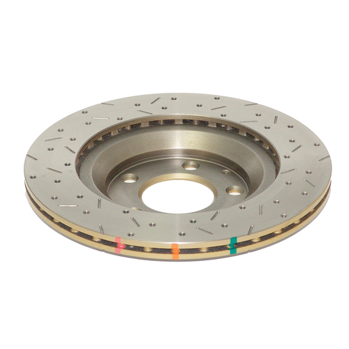 DBA 4000 Series Gold Cross Drilled & Slotted Brake Rotor (1) DBA42551XS thumbnail