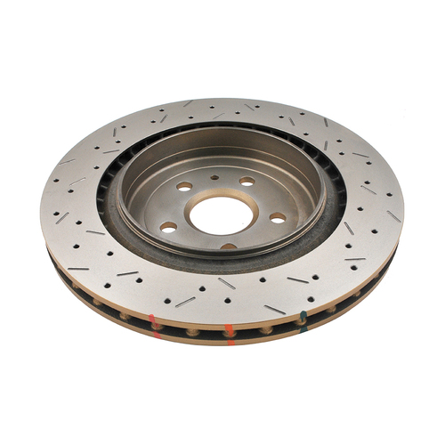 DBA 4000 Series Gold Cross Drilled & Slotted Brake Rotor (1) DBA42605XS thumbnail