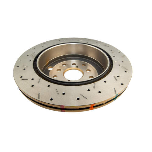 DBA 4000 Series Gold Cross Drilled & Slotted Brake Rotor (1) DBA42656XS-10 thumbnail