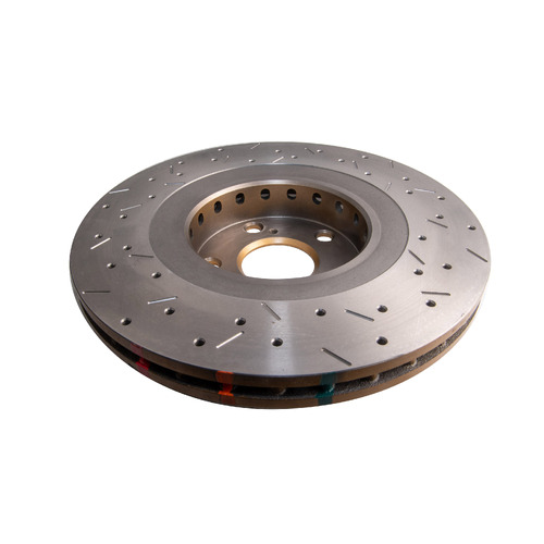DBA 4000 Series Gold Cross Drilled & Slotted Brake Rotor (1) DBA42702XS thumbnail