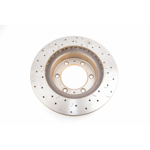 DBA 4000 Series Gold Cross Drilled & Slotted Brake Rotor (1) DBA42716XS thumbnail