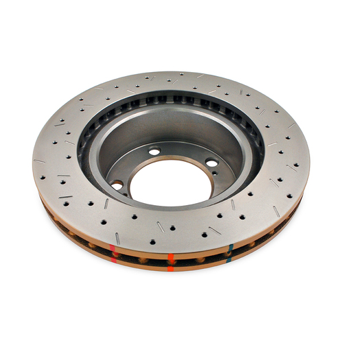 DBA 4000 Series Gold Cross Drilled & Slotted Brake Rotor (1) DBA42722XS thumbnail