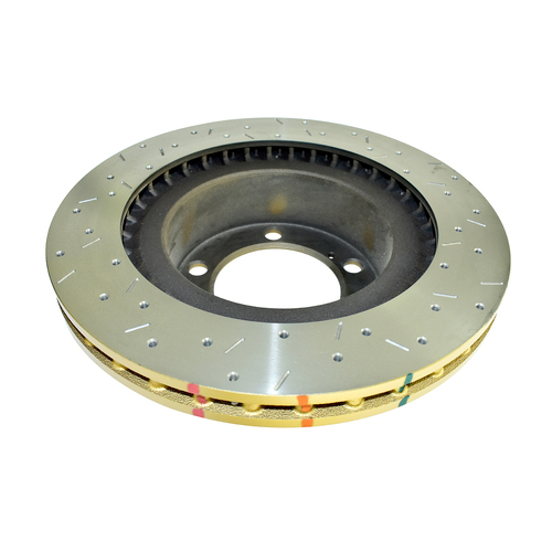 DBA 4000 Series Gold Cross Drilled & Slotted Brake Rotor (1) DBA42724XS thumbnail