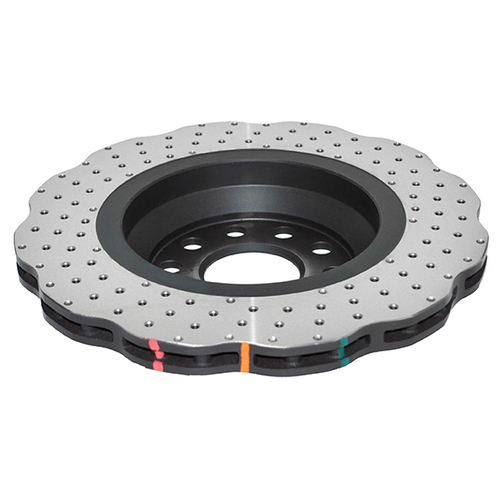 DBA 4000 Series Wave Style Cross Drilled & Dimpled Brake Rotor (1) DBA42809WXD thumbnail