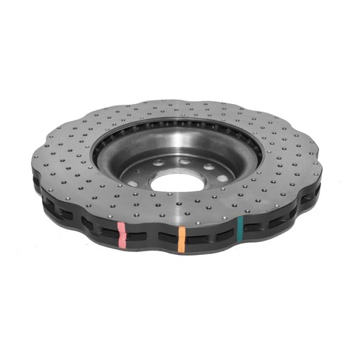 DBA 4000 Series Wave Style Cross Drilled & Dimpled Brake Rotor (1) DBA42830WSLVXD thumbnail